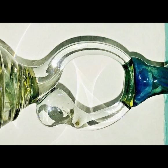 Vintage Peter Bramhall Hand Blown Goblet Chalice 3-19-1979 Original Owner - Picture 9 of 16